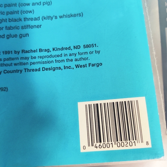 🗺️ Pocket Pals by Country Thread Designs New, Vintage, Cute Fall Craft Project - Picture 4 of 6